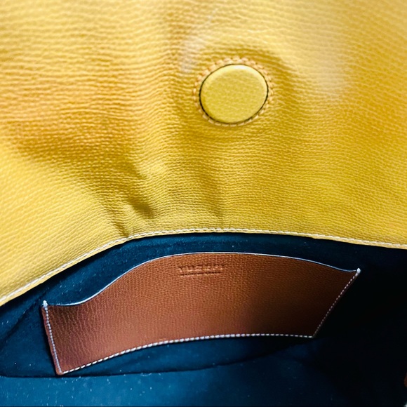 Yuzefi Multicolor Dip Shoulder Bag - Mustard / Cinnamon - Picture 8 of 11